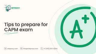 Image result for CAPM Exam Tips