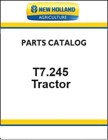 New Holland T7.245 Standard Tractor Pdf Parts Manual (Stage V ...