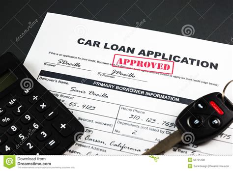 汽车贷款应用批准了001 库存照片. 图片 包括有 汽车贷款应用批准了001 - 55701208