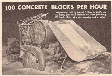 Image result for Concrete Block Machine Plans