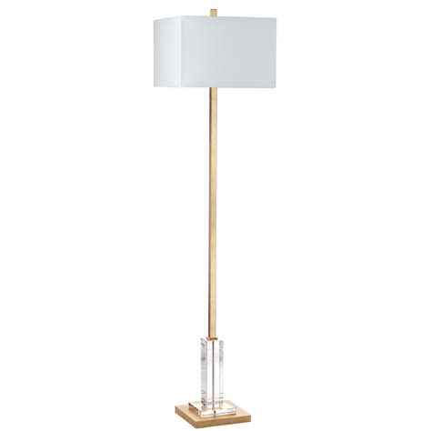 Safavieh Talon 68 in. H Metallic Glam Floor Lamp, Gold/Clear Base ...