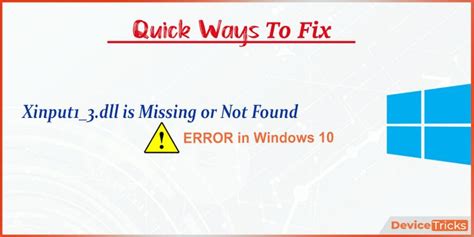 Image result for Fix Xinput1_3.dll Error
