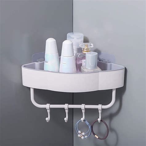 Boniry Multipurpose Plastic Corner Shelf for Bathroom Wall Mount ...