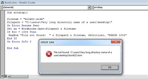 Visual Basic Runtime Error 1004 的图像结果