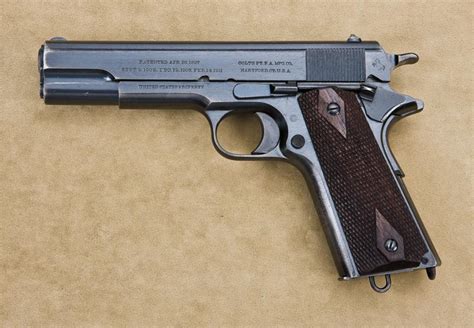 Colt model 1911, .45 ACP caliber, semiautomatic pistol, US Property ...