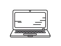Laptop Coloring Page 的图像结果