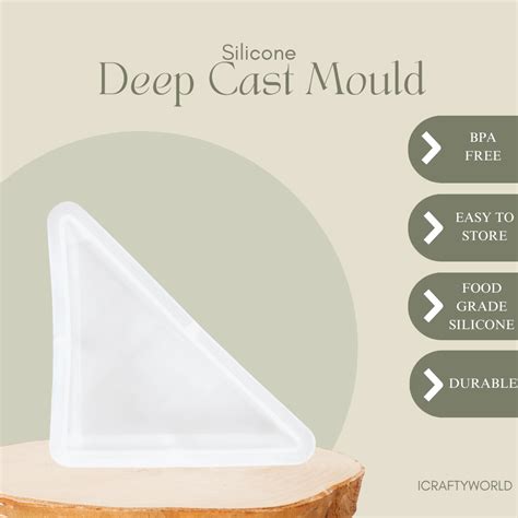 Triangle Shape Deep Casting Mould 6 inch – icraftyworld