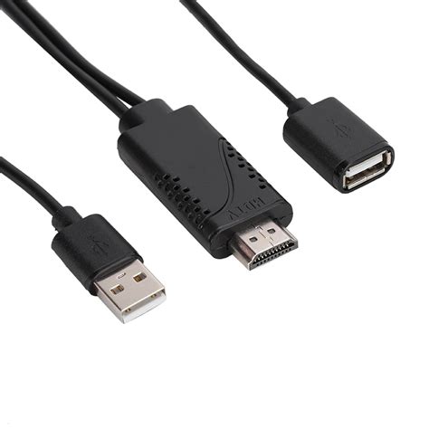 Amazon.com: Mrisata 2 in 1 1080P USB Female to HDMI Male HDTV Adapter Cable Cord for Android ...