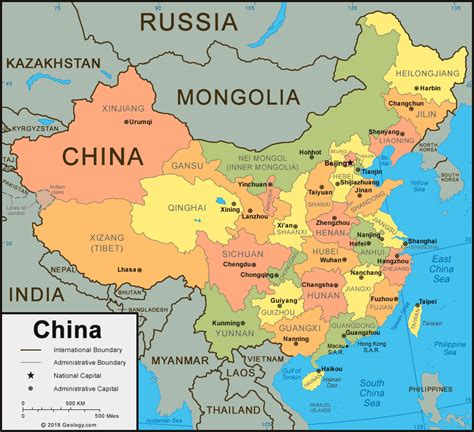 China Map: Explore Neighboring Countries