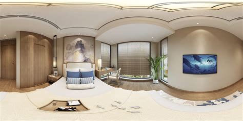 新中式卧室全景图|空间|家装设计|效果图设计莉莉 - 原创作品 - 站酷 (ZCOOL)