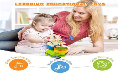 Buy FunBlast Dancing Elephant Musical Toy – 360 Degree Rotating ...