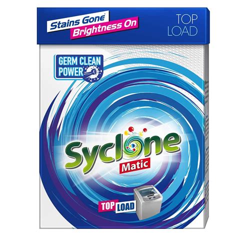 Syclone Matic Top Load Detergent Powder for Washing Machine, 2kg ...