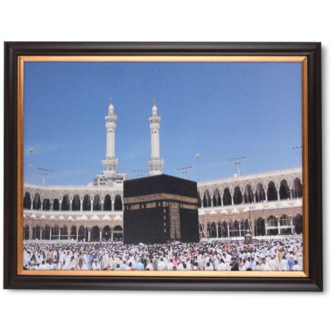 INSPIRING BRUSH Mecca Madina Wall Frames for Home | Kaaba Mecca Frame ...