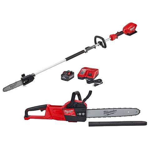 Milwaukee Tool Pole Saw Kit/ Chainsaw, Cordless, 18 V 2825-21PS, 2727 ...