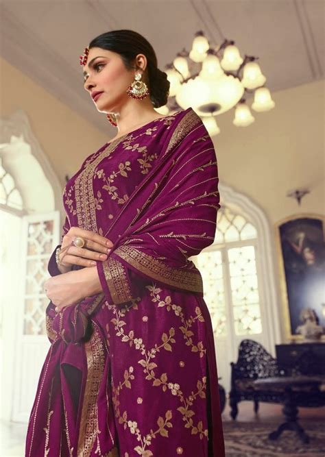 Vinay kaseesh sana hitlist Dola jacquard Designer Salwar Suit ...