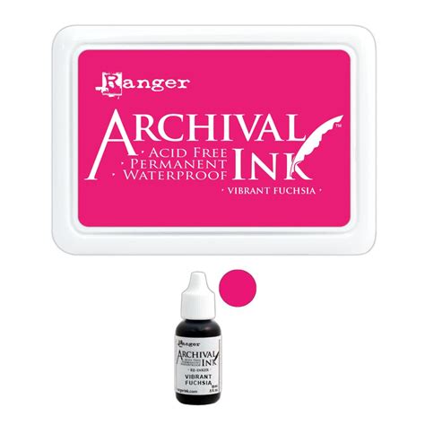 Vibrant Fuchsia Archival Ink Pad + Refill Combo – Ko Necessity