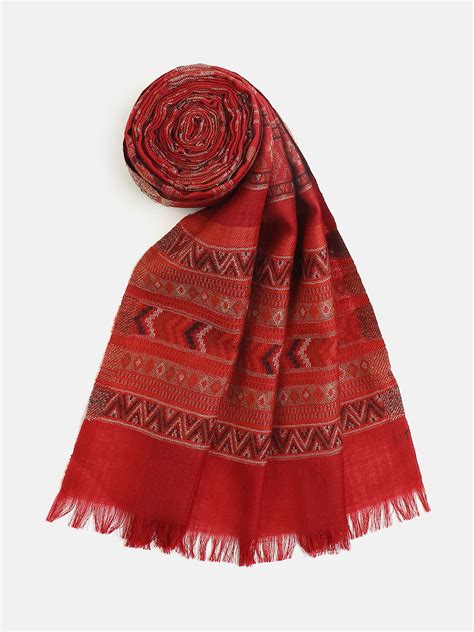 Buy Zenith Wool Lurex Jacquard Muffler Online | Shingora