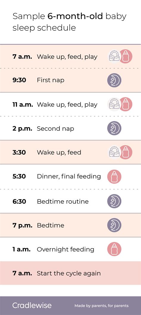 6 month old baby sleep schedule: A guide