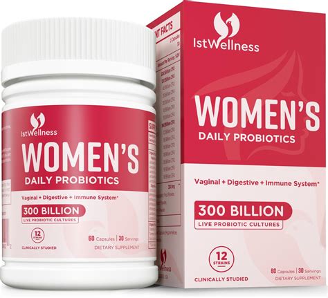 Amazon.com: Probiotics for Women Men: 300 Billion CFU Probiotic High Potency + 12 Strains ...