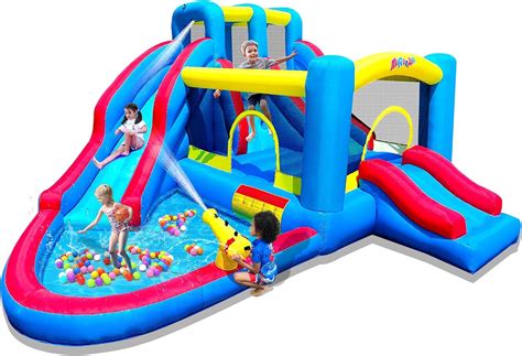 MIRUNAIR Inflatable Water Slide, Blow Up Bounce House Include India | Ubuy