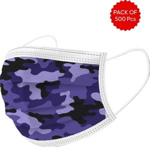 STATUS 500 Purple Mask Surgical Mask With Melt Blown Fabric Layer Price ...