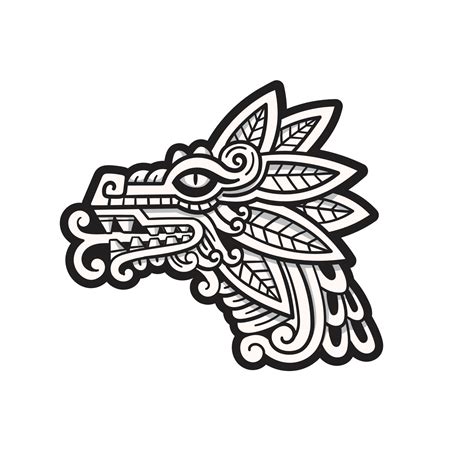 Quetzalcoatl Symbol Tattoo