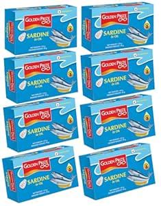 Golden Prize Canned Sardine in Oil, 125g (Pack of 8) : Amazon.in ...