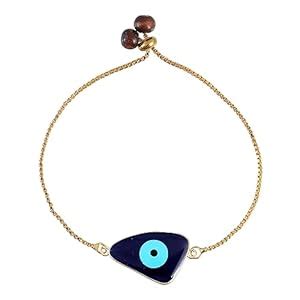 Buy University Trendz Evil Eye Charm Gold Plated Bracelet, Rakhi ...