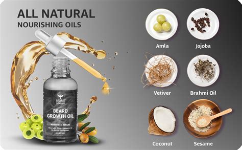 Bombay Shaving Company Beard Growth Oil For Men infused with Vetiver ...