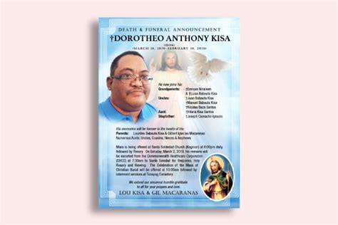 Image result for Sample Obituary
