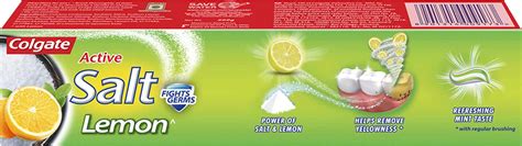 Buy COLGATE TOOTHPASTE - ACTIVE SALT LEMON - 200G Online & Get Upto 60% ...