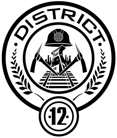 Hunger games districts, Hunger games logo, Hunger games district 12