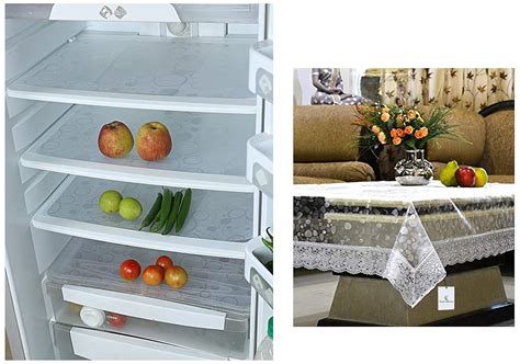 Buy Kuber Industries Circle Design 6 Piece PVC Refrigerator Drawer Mat ...