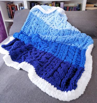 15 Finger Knit Blanket Patterns - Knitting News