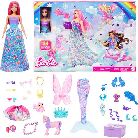 MATTEL Адвент-календарь с куклой русалкой и аксессуарами купить по ...