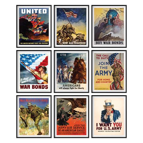 Amazon.com: 97 Decor Vintage WW2 Poster - Us History Posters for ...