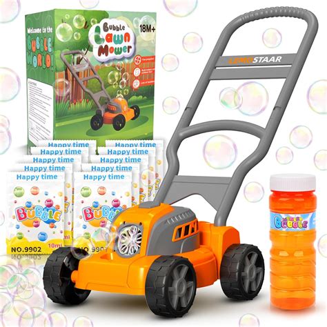 Amazon.com: Bubble Lawn Mower for Toddler 1-3: Kids Outdoor Lawnmower ...