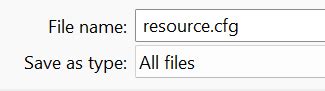 Image result for Resource.cfg File