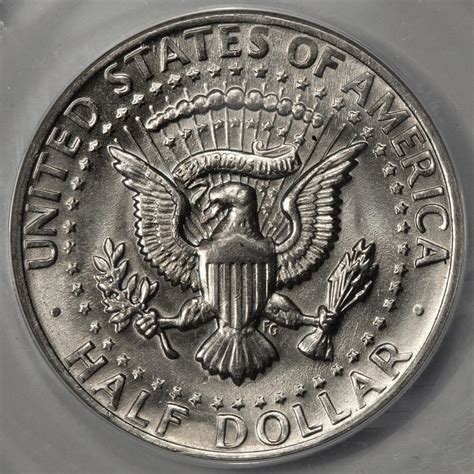 1971 D ANACS M63 Struck On Defective Planchet Kennedy Half Dollar Mint ...