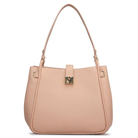 Medium Wax Leather Hobo - Feather – Da Milano