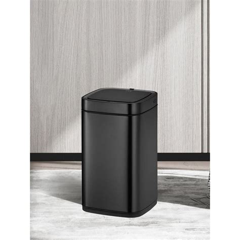 Buy OBSESSIONS Black Stainless Steel Sensor Bin, 6 Ltr Online