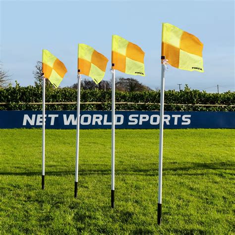 Amazon.com : FORZA Soccer Corner Flags - Set of 4 Spring Loaded Corner ...