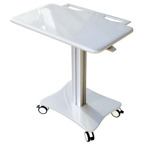 Sit-Standing Mobile Laptop Cart, Rolling Desk with Height Adjustable 3 ...