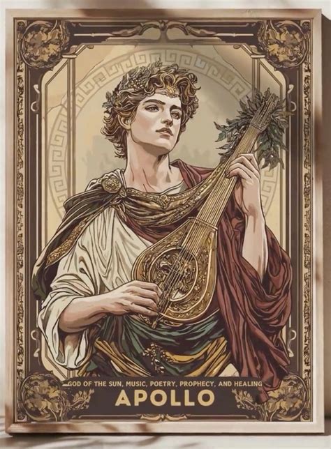 Roman god Apollo wall art | Greek and roman mythology, Greek mythology ...
