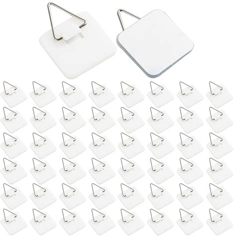 50pcs Invisible Adhesive Plate Hanger, Vertical Holders Wall, ☆正規品新品未使用品