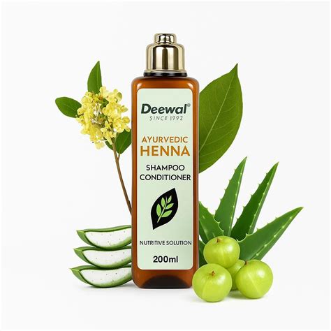 Henna Shampoo+Conditioner – Natural – Deewal - Herbal Beauty and Health ...