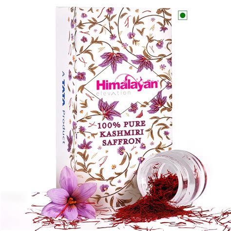 Himalayan Elevation Original Kashmiri Saffron/Kesar, 1 Gram, A TATA ...