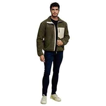 Buy Celio Men Color Block Green Long Sleeve Jacket at Amazon.in