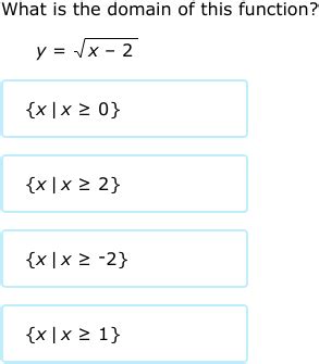 Find the Domain of a Radical Function 的图像结果