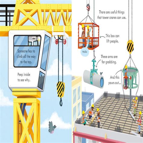 Usborne Peep Inside How A Crane Works — Toycra